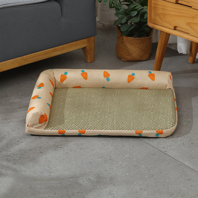 Women Cozy and Stylish Pet Bed with Elevated Edges Bowlift