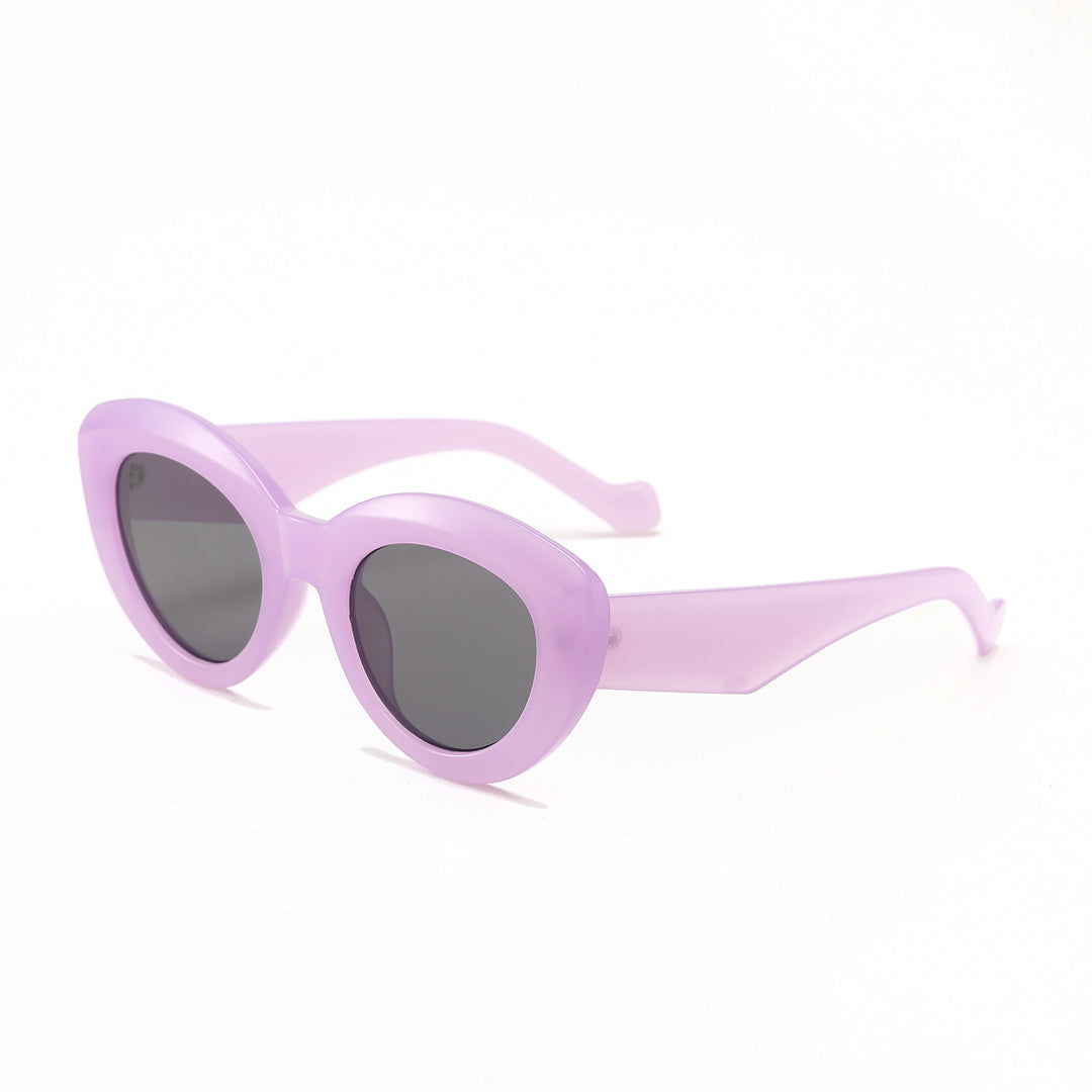 Women's Cat-Eye Sunglasses with Fashionable Plastic Frame Bowlift