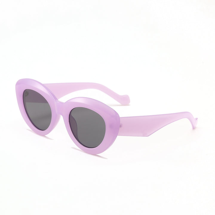 Women's Cat-Eye Sunglasses with Fashionable Plastic Frame Bowlift