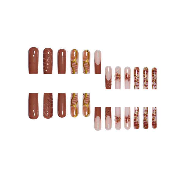Floral Nail Art Extensions Bowlift