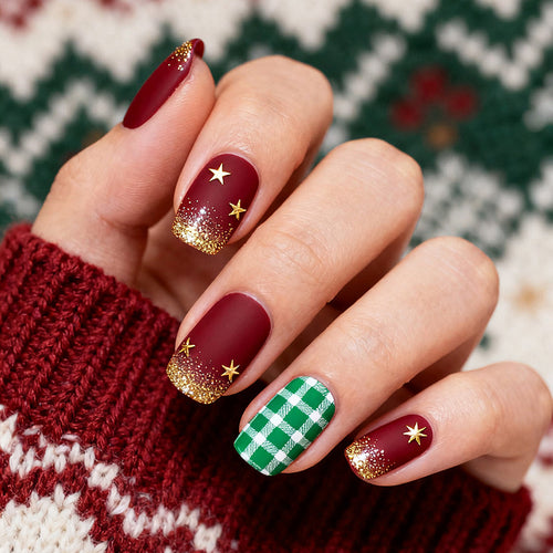 Festive Nail Art Press-On Set Bowlift