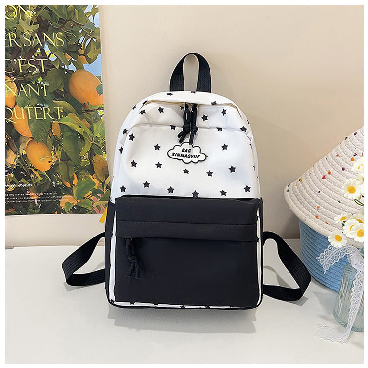 Star-Patterned Casual Backpack  1787319413