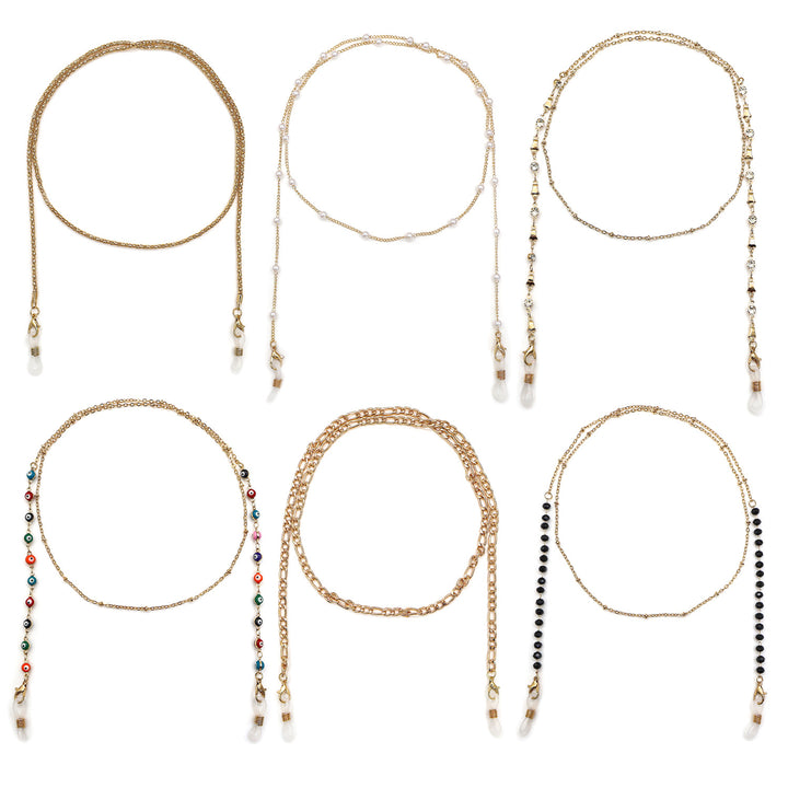 Elegant Crystal Eyewear Chain Bowlift