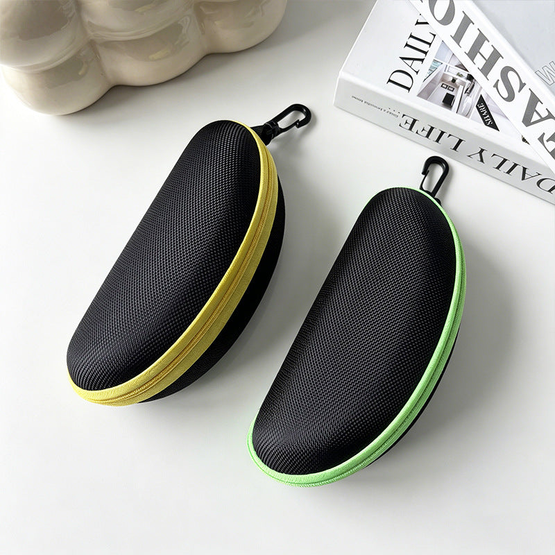 Protective Semi-Rigid Zippered Sunglasses Case with Carabiner Bowlift