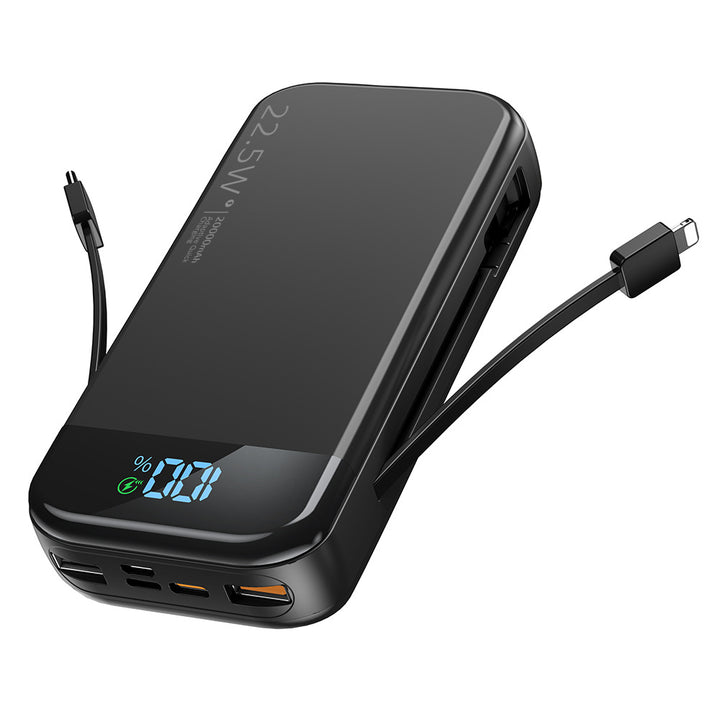 Powerbank with Integrated Digital Charging Display and Multiple Fast Charging Function Bowlift