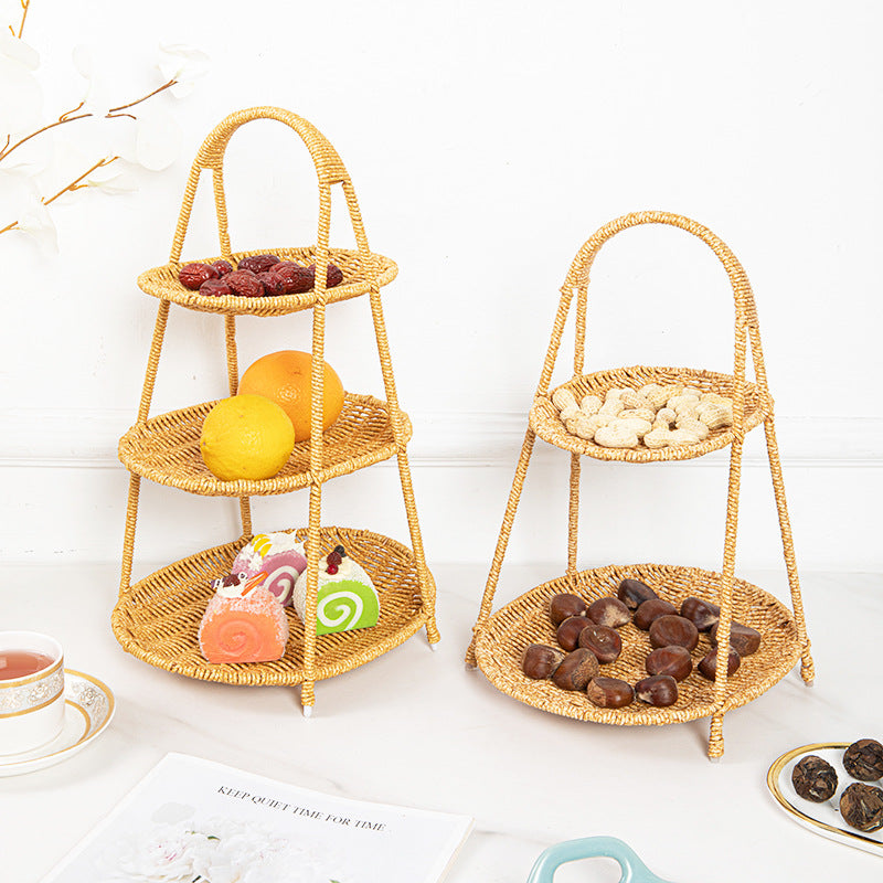 Women Handcrafted Storage Basket with Round Design Bowlift