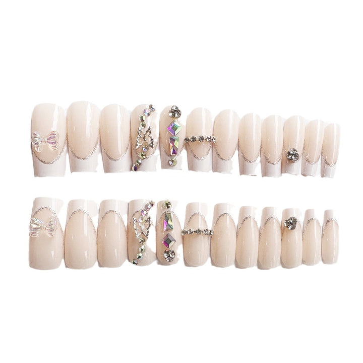Decorative Rhinestone Nail Art Extensions Bowlift