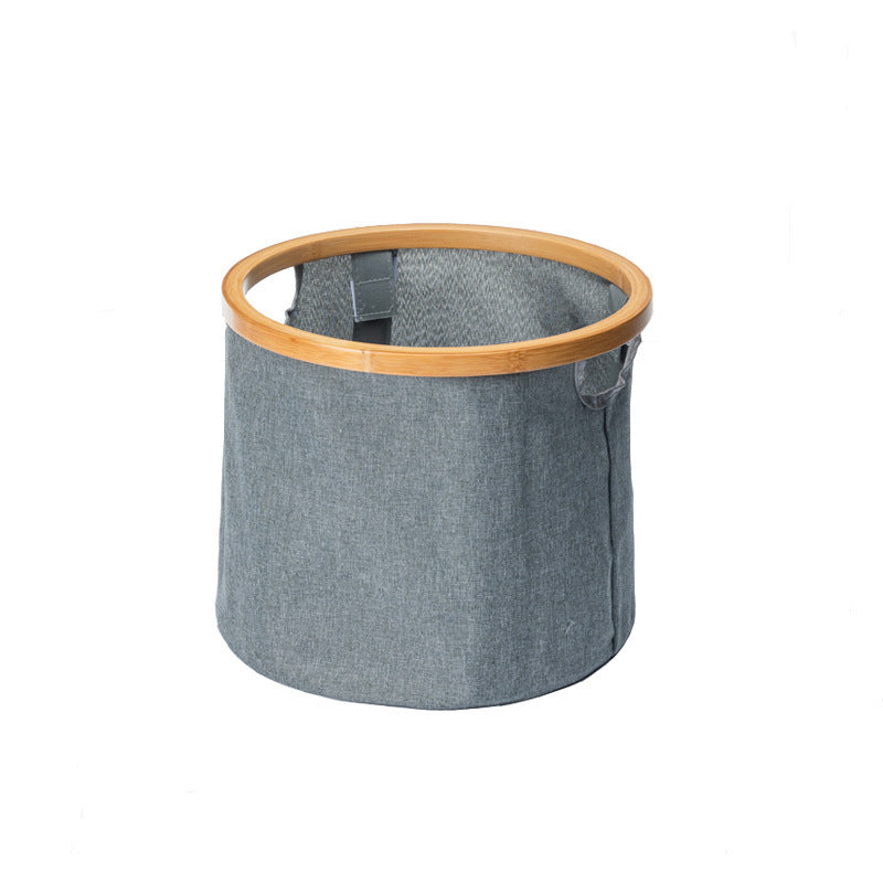Storage basket with sturdy bamboo lid Bowlift