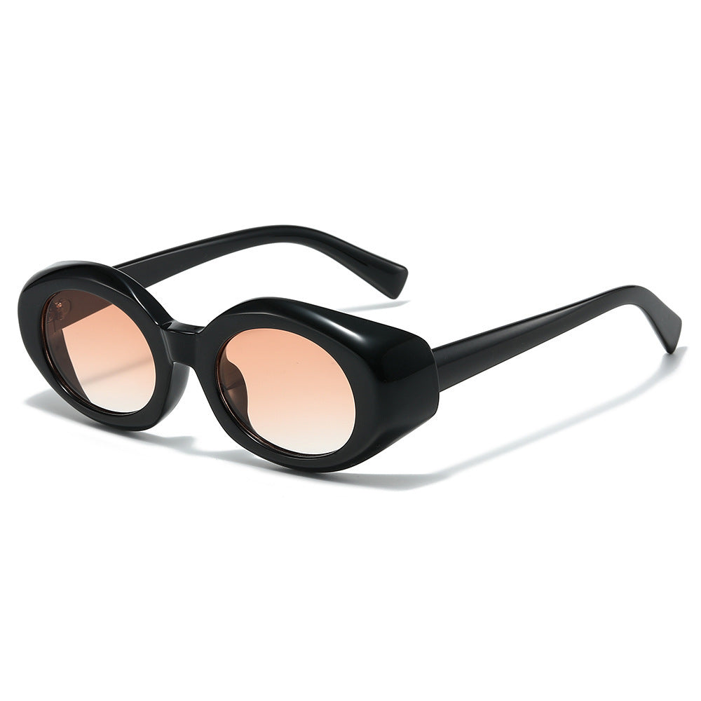 Oversized Geometric Sunglasses with Thick Frames Bowlift