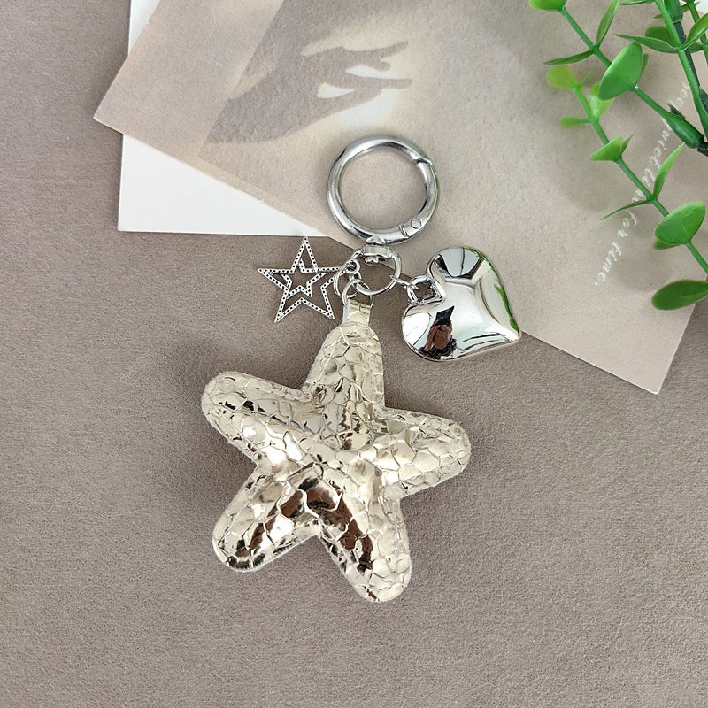 Keychain with star and heart design Bowlift