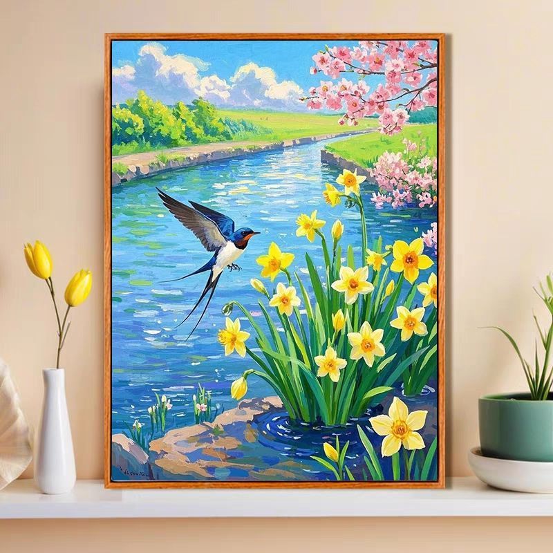 Nature-Inspired Decorative Canvas Art Bowlift