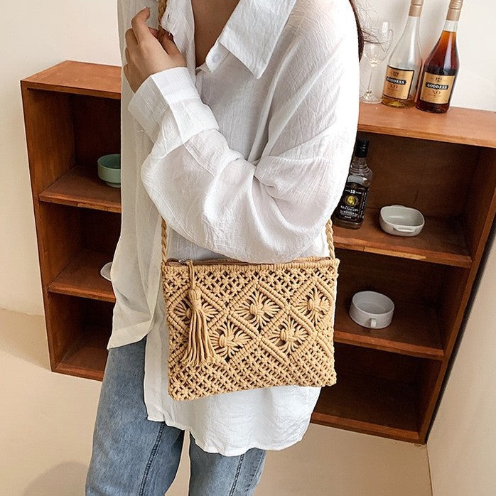 Handmade Macrame Shoulder Bag Bowlift