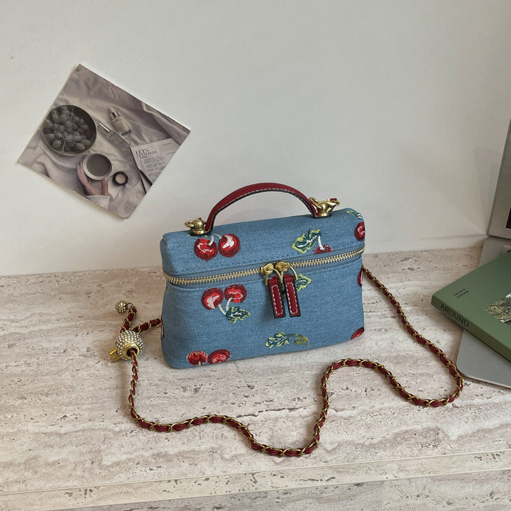 Embroidered Crossbody Bag Bowlift