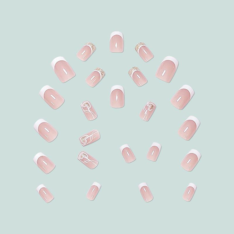 Elegant and artistic French Nails Bowlift