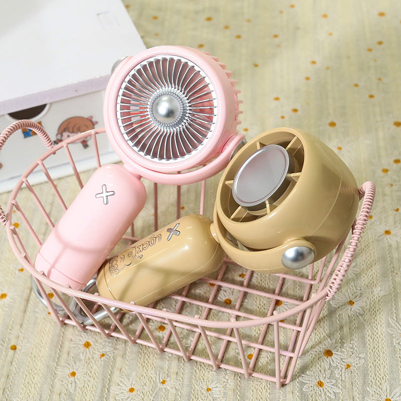 Women's Portable Hand Fan with Cute Animal Design Bowlift