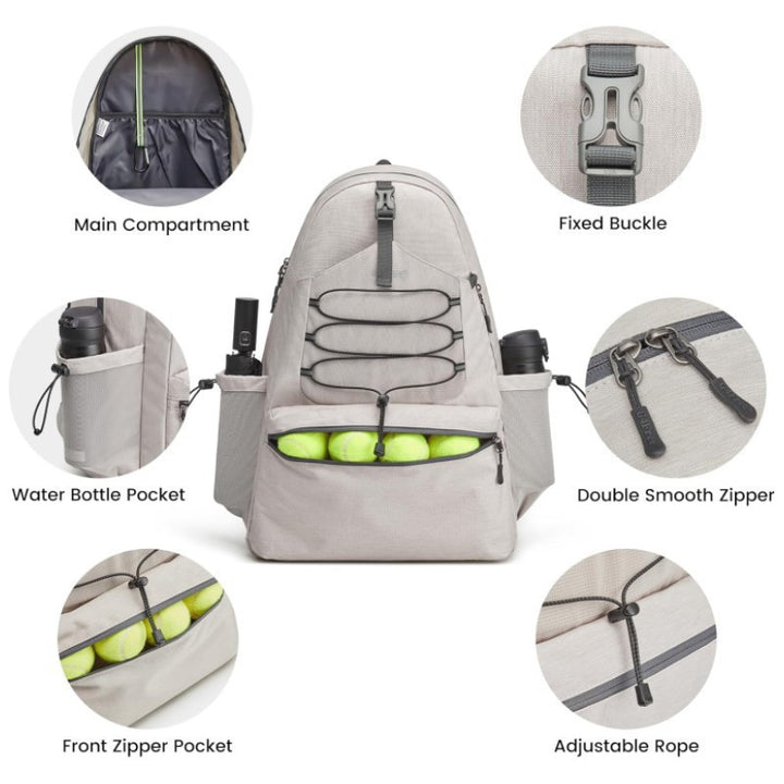 Sporty Tennis Backpack Bowlift