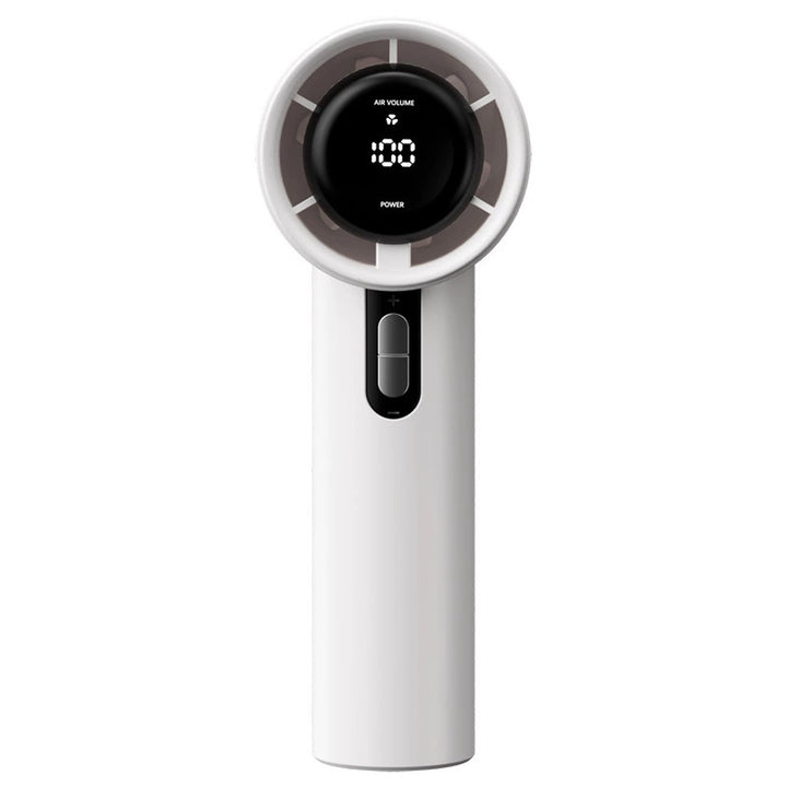 Ladies Portable High-Performance Hand Fan with Digital Speed Control Bowlift