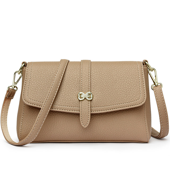 Elegant Faux Leather Crossbody Bag Bowlift
