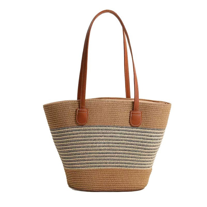 Stylish beach bag with decorative striped pattern Bowlift