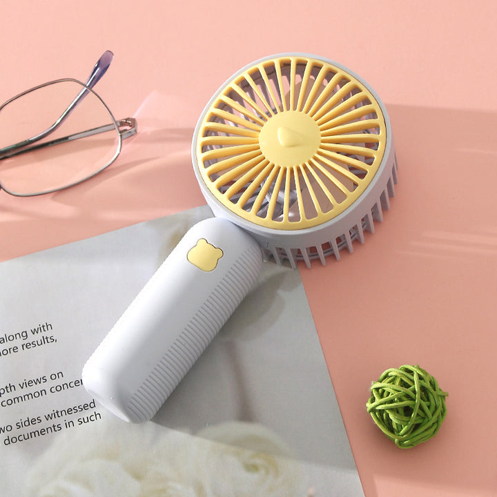 Unisex Portable Handheld Fan with Ergonomic Design and Rechargeable Battery Bowlift