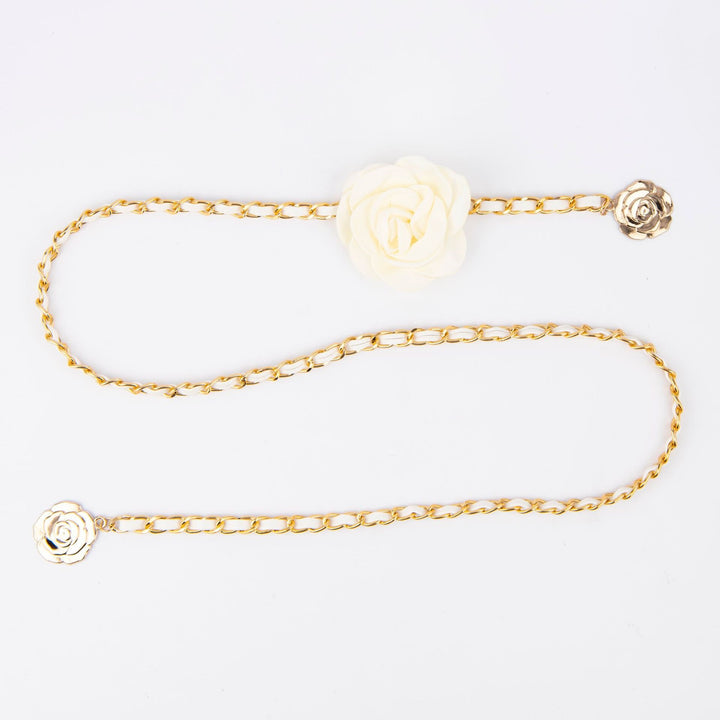 Fashionable chain belt with rose details Bowlift