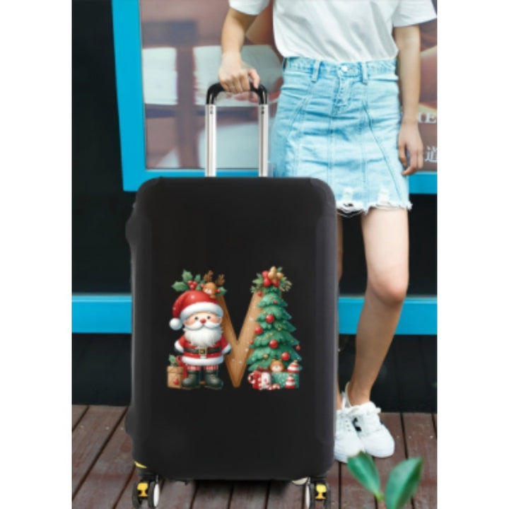Women's hard-shell travel suitcase with festive Christmas design Bowlift