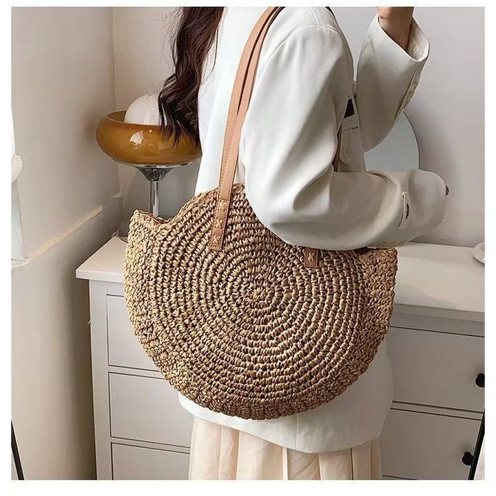 Round Macrame Beach Bag Bowlift