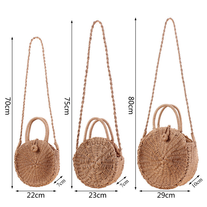 Hand-knotted shoulder bag in round design Bowlift