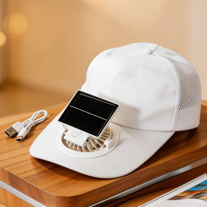 Ladies Cooling Sun Hat with Integrated Fan Bowlift