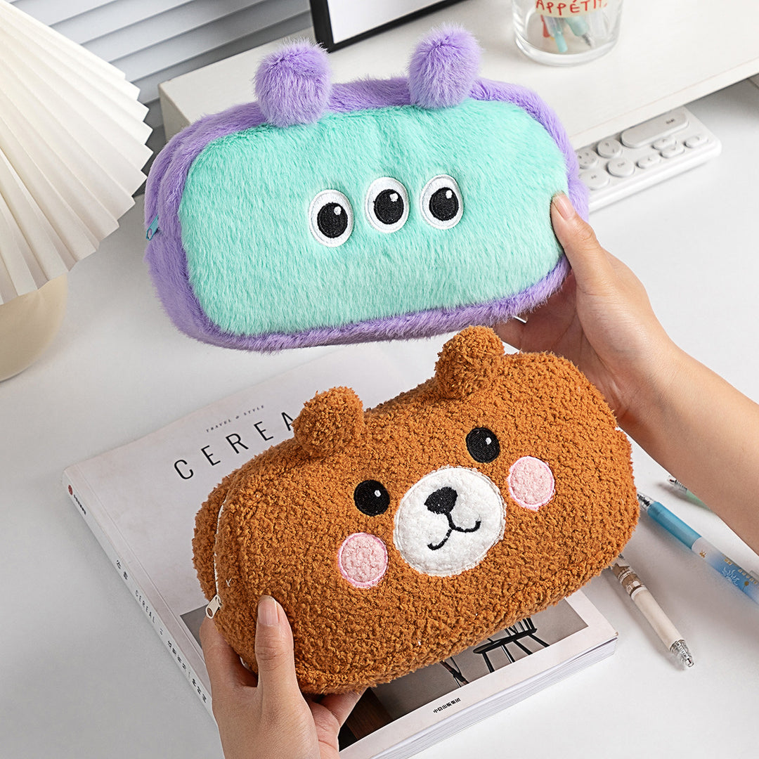 Plush Cartoon Pencil Case Bowlift