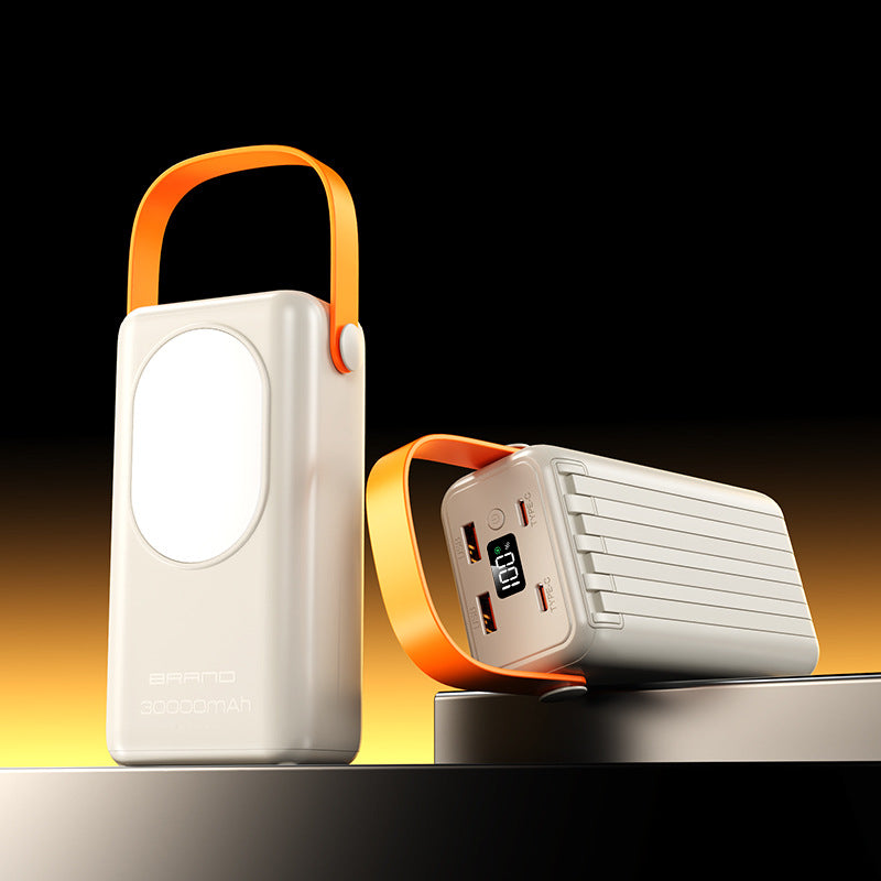 High-performance power bank with integrated LED light and digital display Bowlift