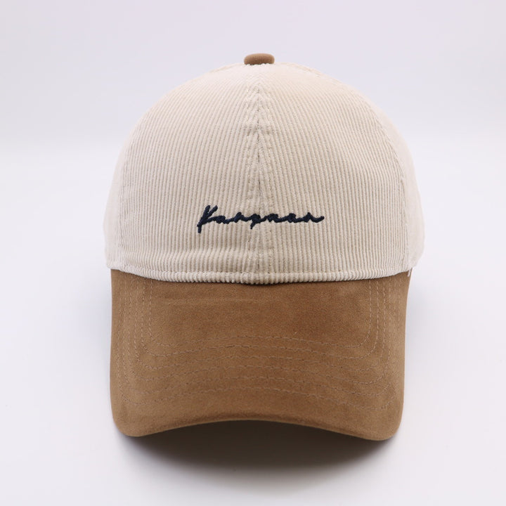 Unisex Textured Corduroy Baseball Cap Bowlift