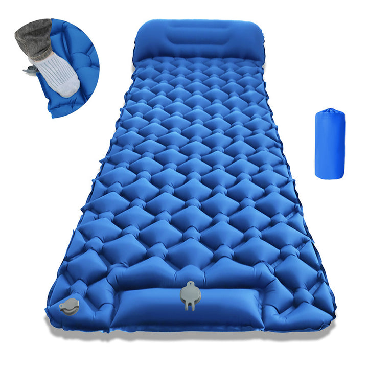 Air Mattress With Integrated Headrest And Comfortable Valve System Bowlift