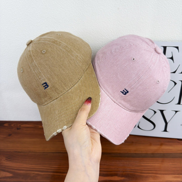 Unisex Distressed Cotton Baseball Cap Bowlift 1784083761