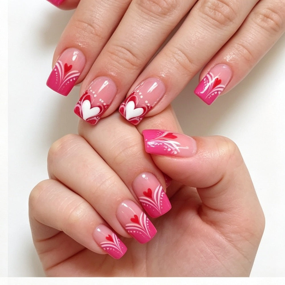 Artificial nails with modern night motif Bowlift