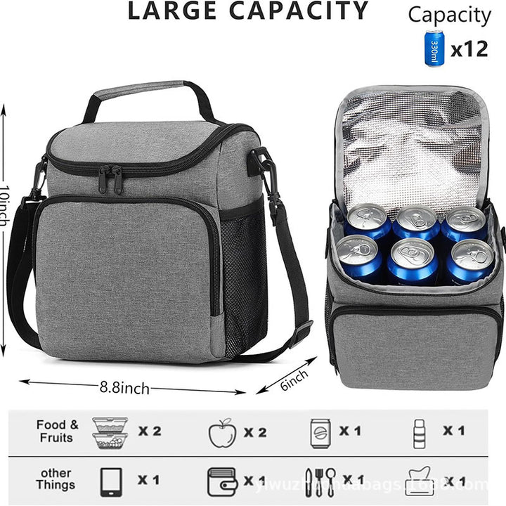 Women's insulated lunch box with multifunctional compartments Bowlift