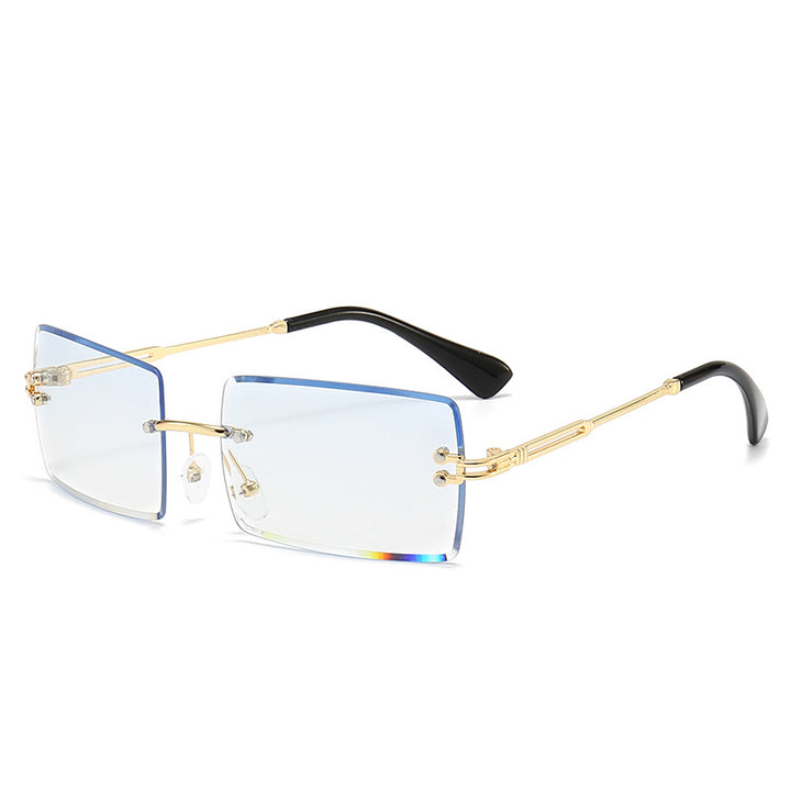 Women's fashionable rectangular sunglasses with gradient lenses Bowlift