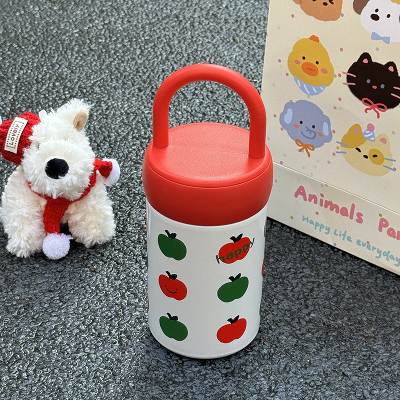 Ladies' insulated drinking container with cheerful apple motif Bowlift