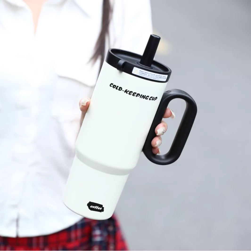 Women's insulated cup with practical straw Bowlift