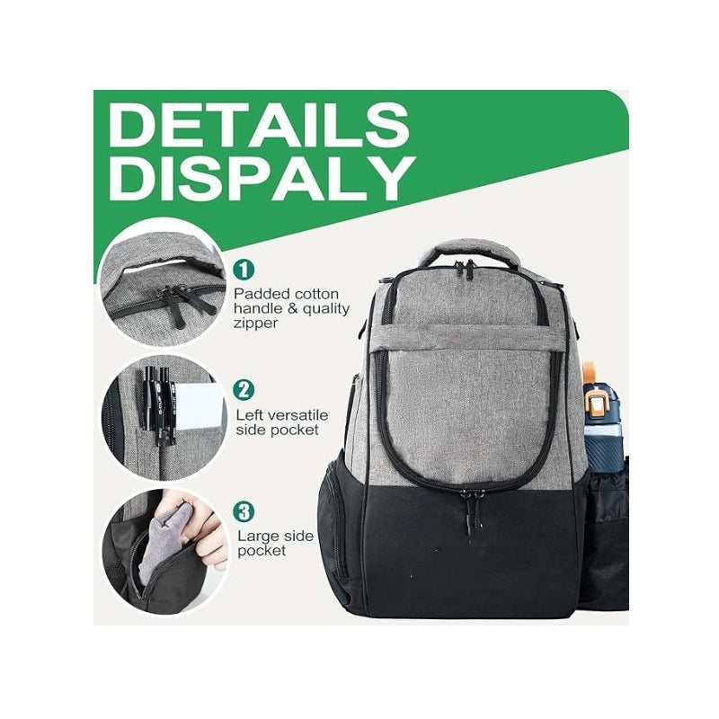 Discgolf Backpack with Special Compartments for Frisbees and Drinks Bowlift