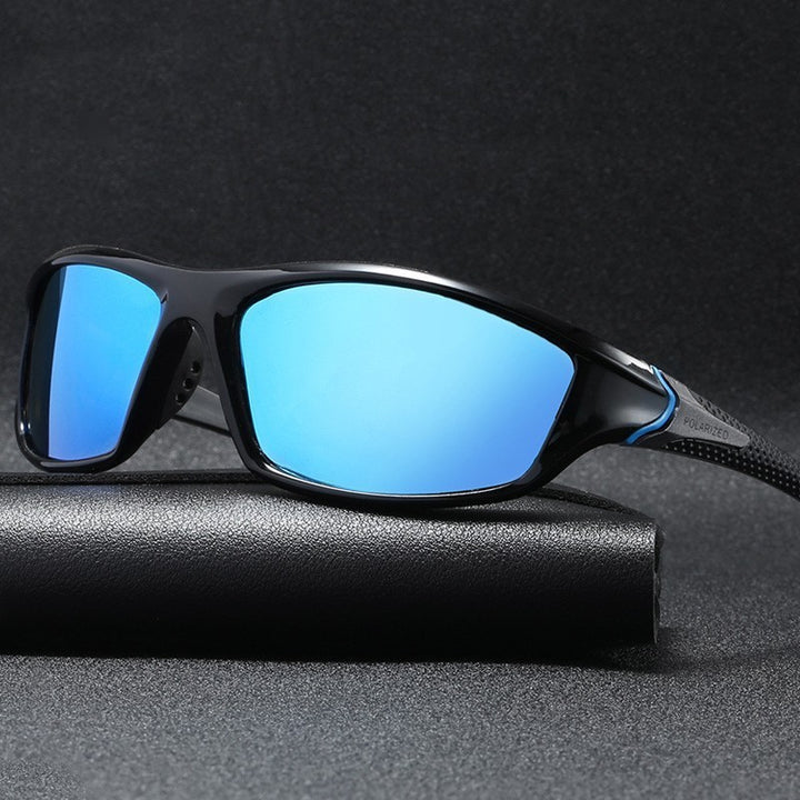 Unisex nan sporty wraparound sunglasses with polarized, shatterproof polycarbonate lenses and non-slip nose pads Bowlift