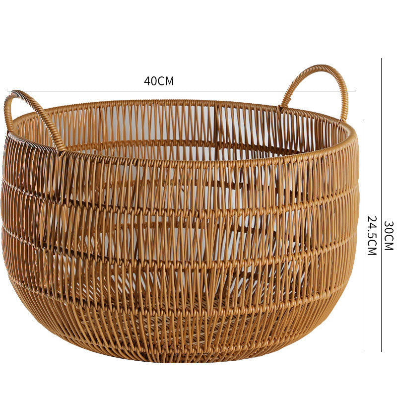 Decorative Woven Storage Basket Bowlift
