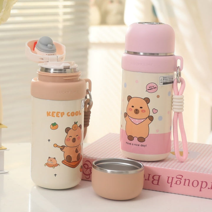 Women's insulated bottle with cute bear design Bowlift