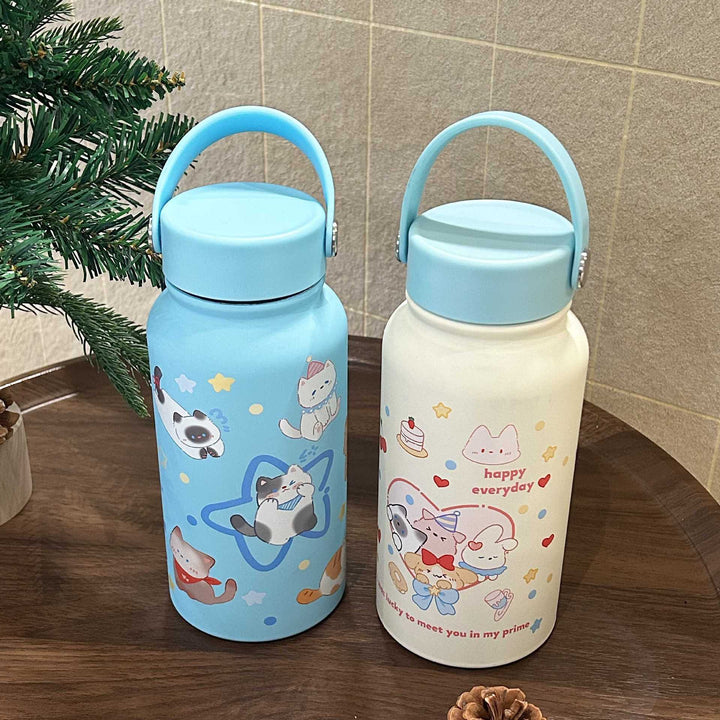 Ladies insulated drinking bottle with cheerful animal motif Bowlift