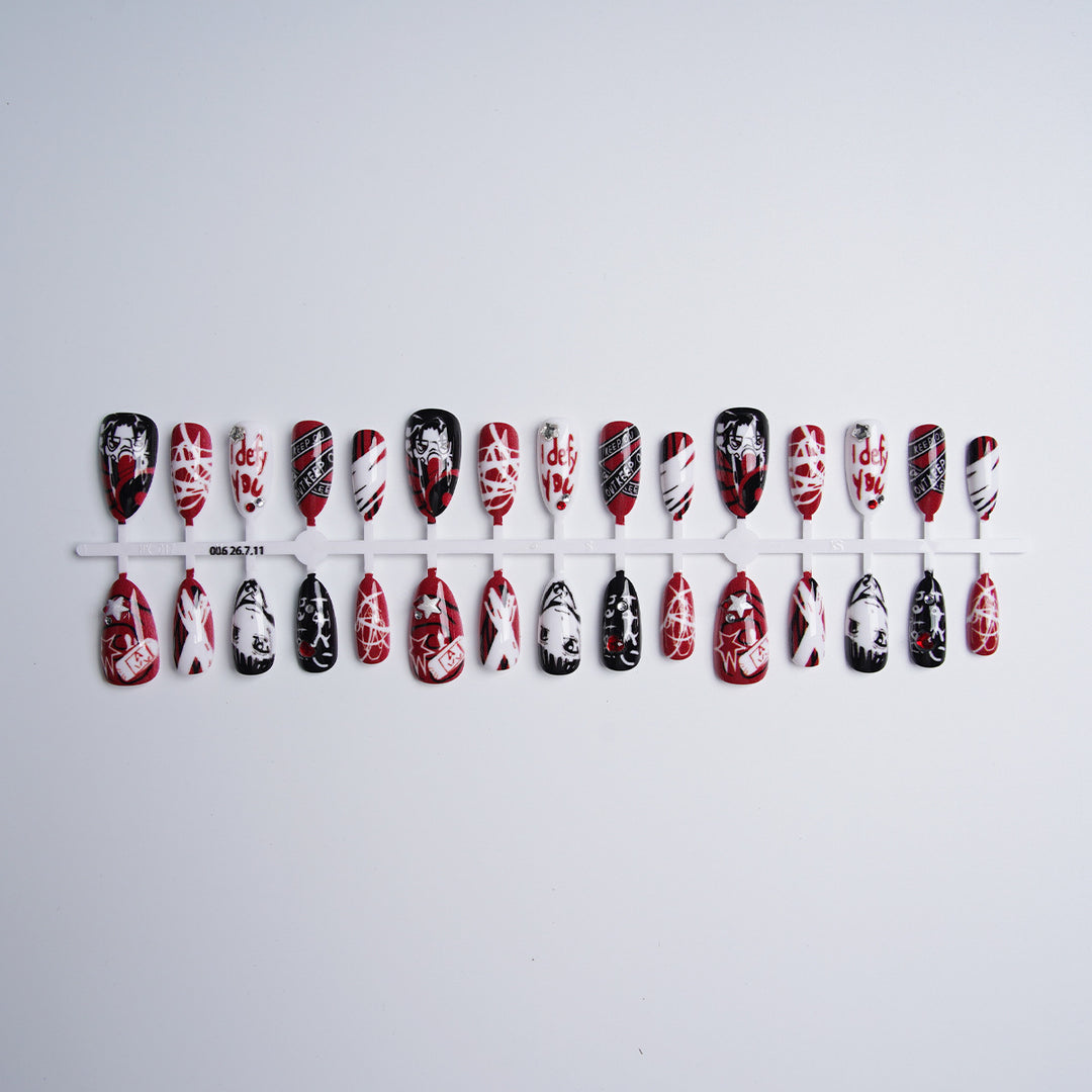 Creative Nail Art Set with Unique Graphics Bowlift