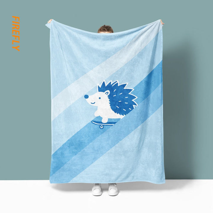Adorable Cartoon-Inspired Fleece Blanket