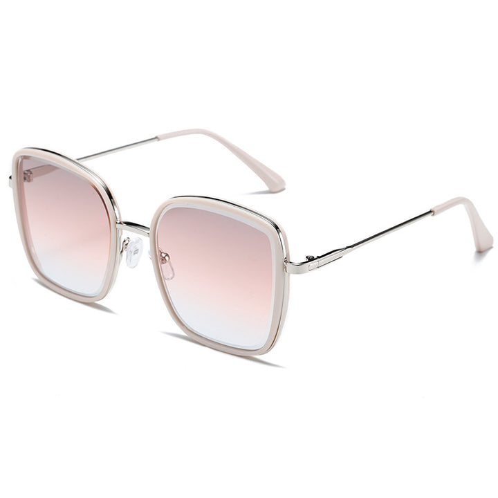 Women's Premium Sunglasses with Square Frame and Mirrored Lenses Bowlift
