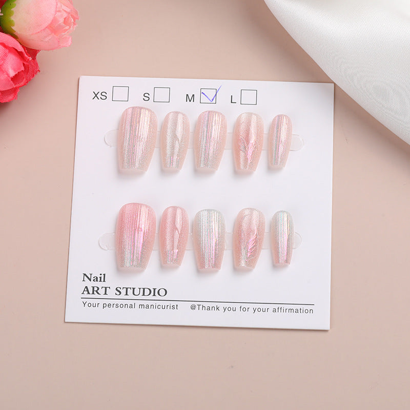 Shimmering Glitter Press-On Nail Set Bowlift