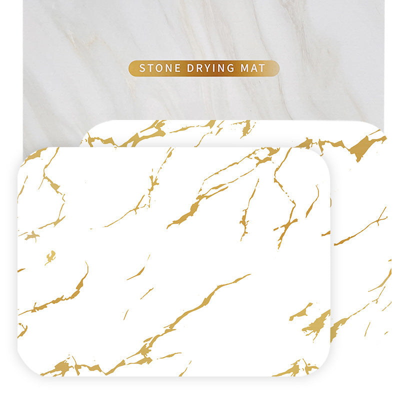 Luxury Marble Design Drying Mat