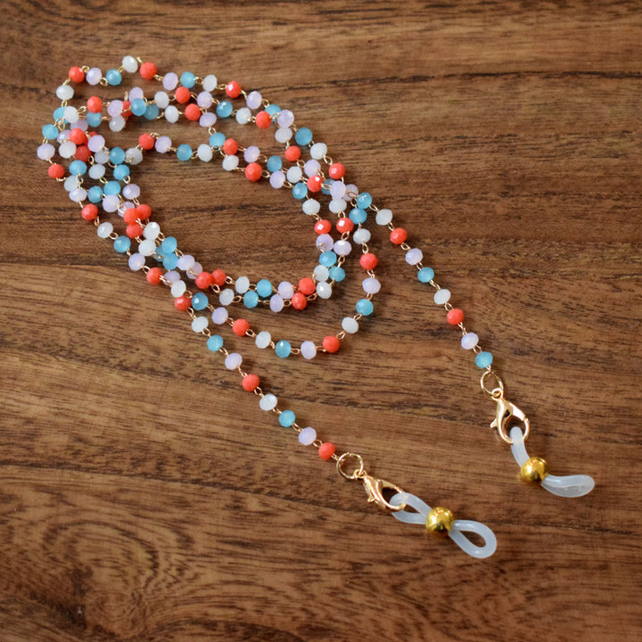 Multi-Color Beaded Eyewear Chain Bowlift